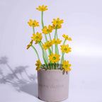 Yellow Liuli Crystal Daisy Bonsai（Vitality and Hope）
