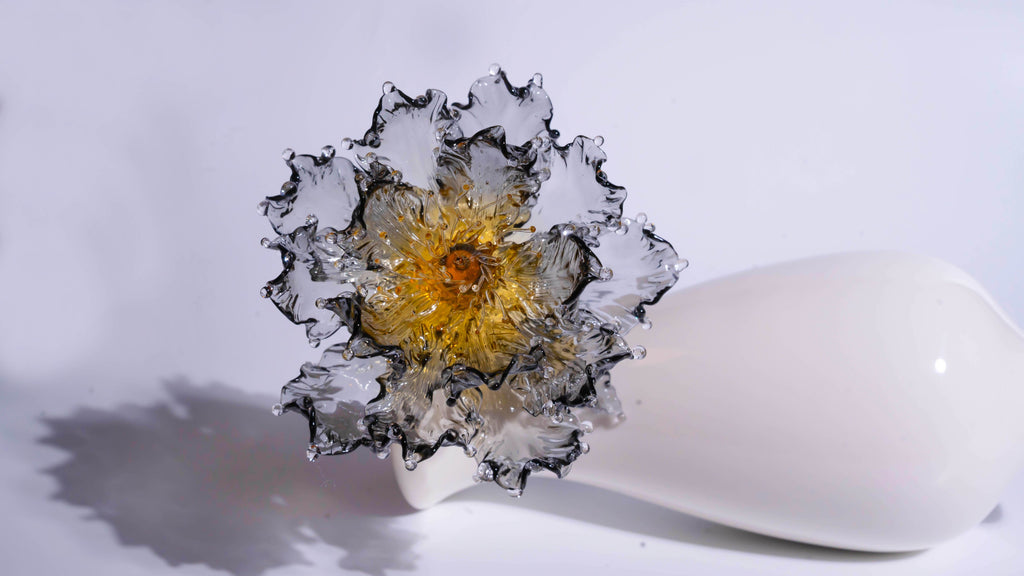 Golden Black Liuli Crystal Peony（Business and Investment）