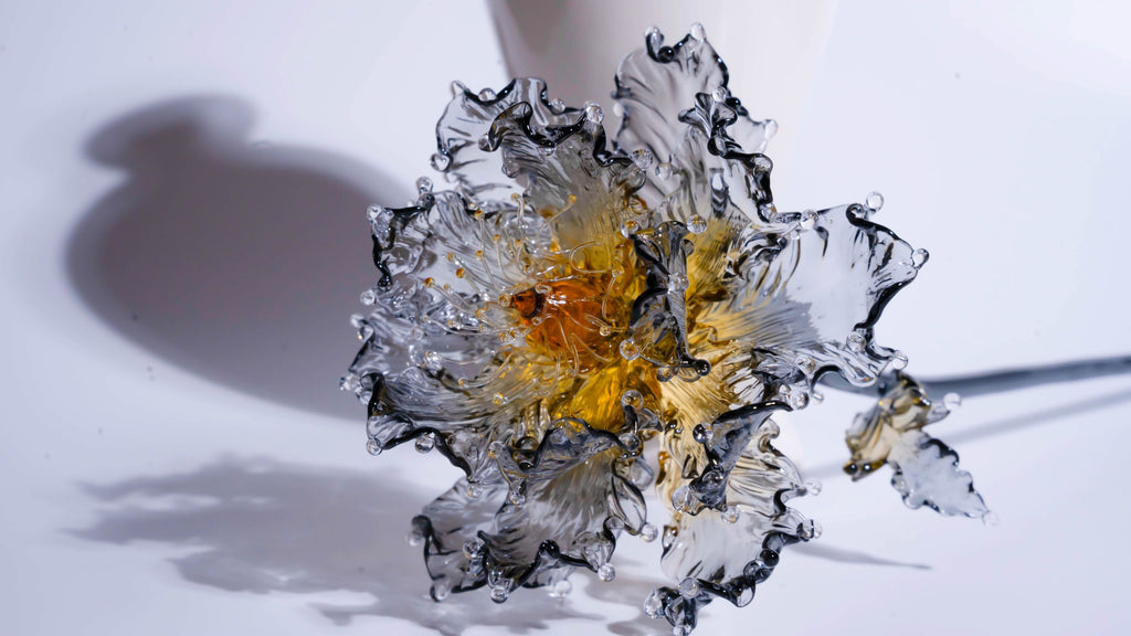 Golden Black Liuli Crystal Peony（Business and Investment）