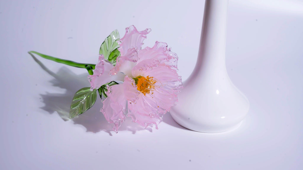 Pink Liuli Crystal Peony（Business Thriving）