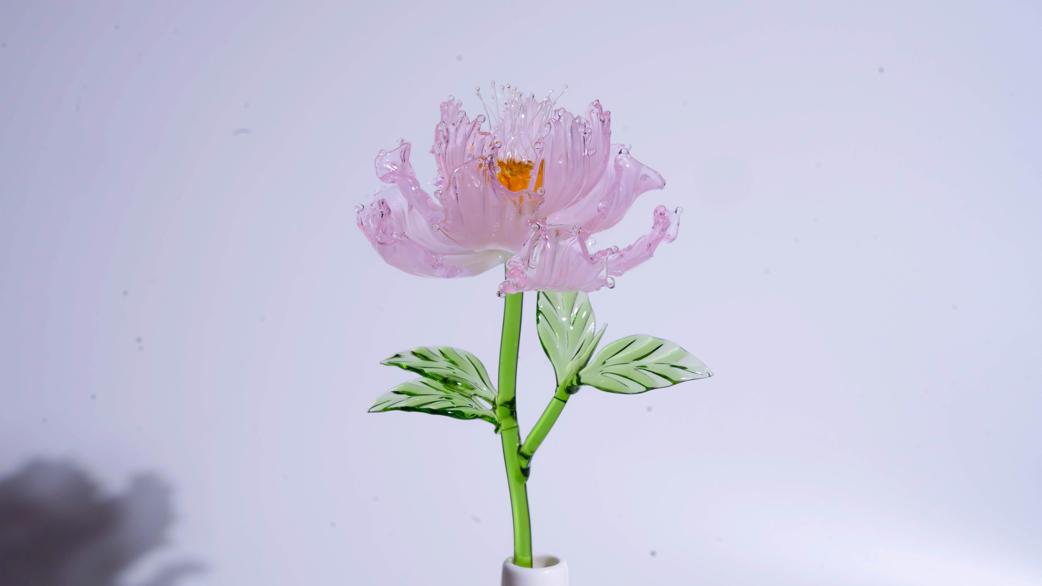 Pink Liuli Crystal Peony（Business Thriving）