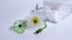 White LiuLi Crystal Lotus （Health and Longevity）