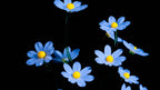 Blue Liuli Crystal Daisy Bonsai (Vitality and Hope)