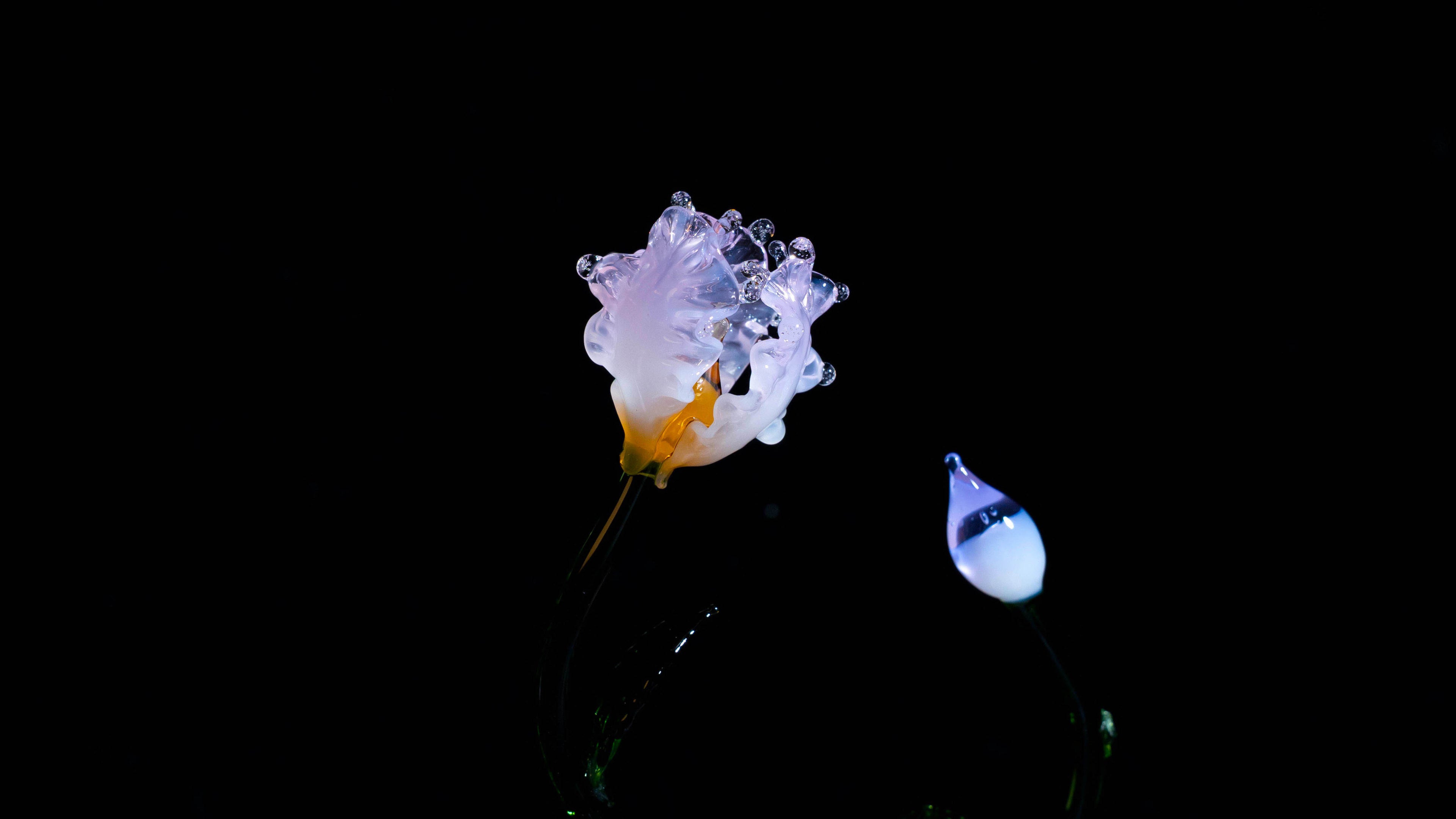 Purple-Pink Liuli Crystal Peony Bonsai（Multi-Element Energy）