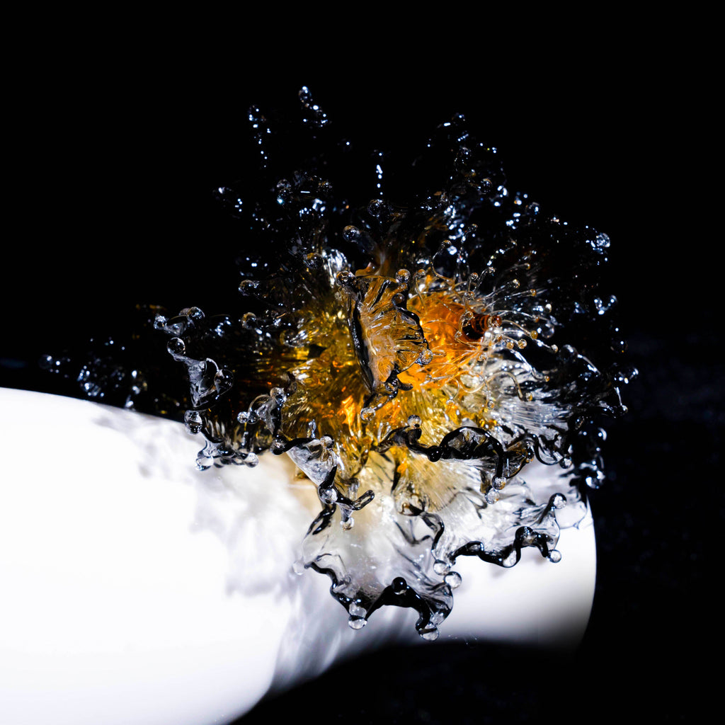 Golden Black Liuli Crystal Peony（Business and Investment）