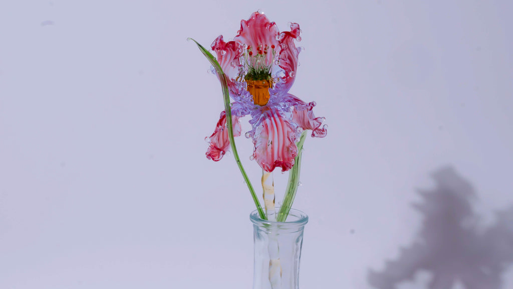 Red Liuli Crystal Iris (Wisdom and Enlightenment)