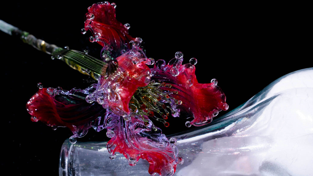 Red Liuli Crystal Iris (Wisdom and Enlightenment)