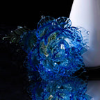 Blue Liuli Crystal Rose （Love and Communication）